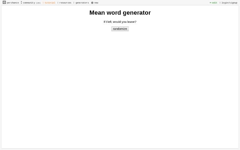 mean-word-generator