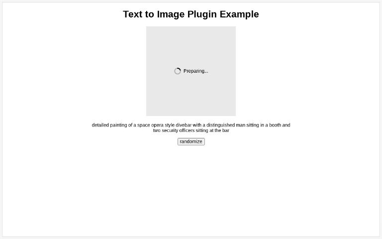 Text To Image Plugin Example