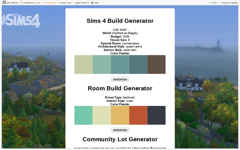 Sims 4 Build Generator