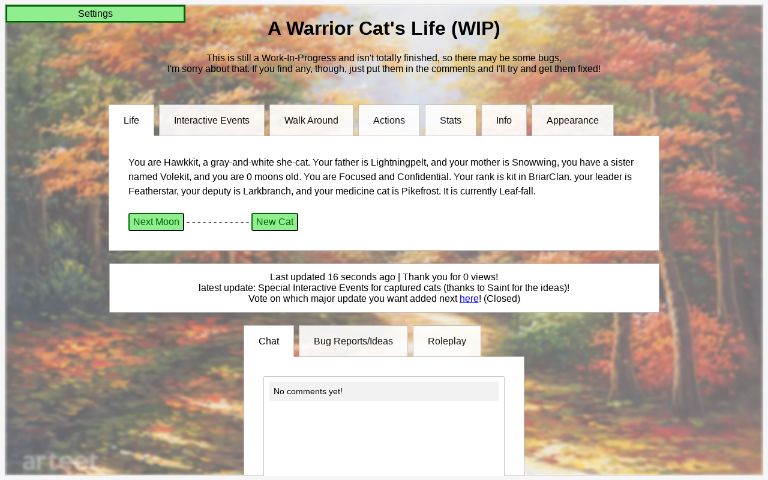 I made a warrior cat generator! Comment what you get! : r/thedawnpatrol