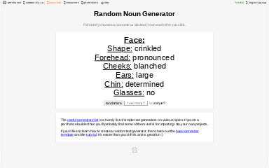 Random Noun Generator