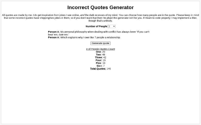 Perchance generator