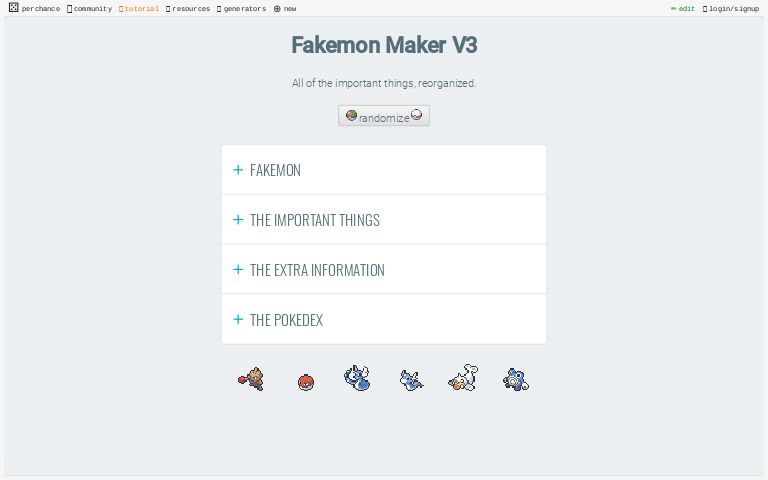 ✖ Fakemon Maker