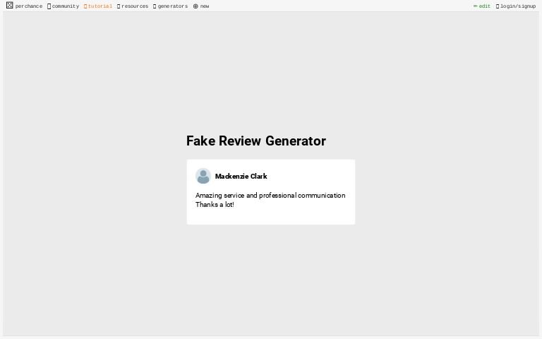 fake facebook review generator