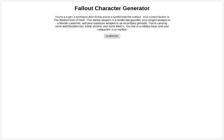 fallout 4 female character name generator