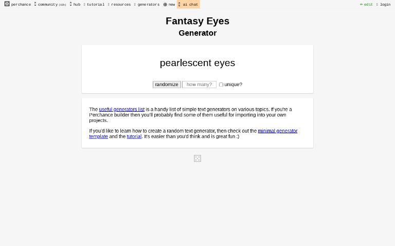 Fantasy Eyes Generator