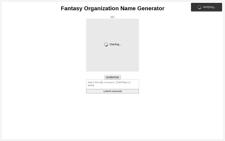 organization name generator