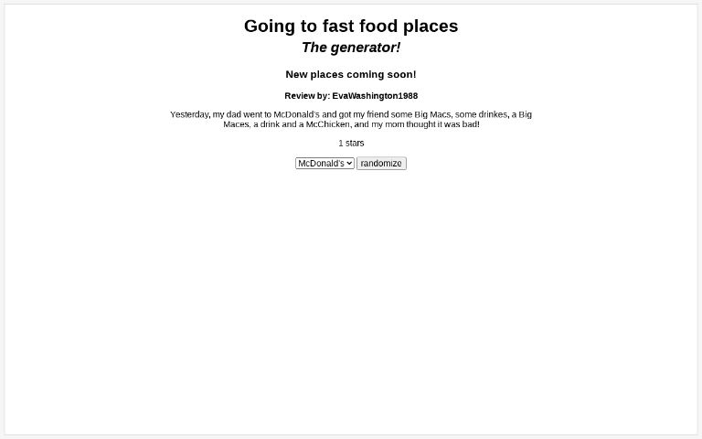 going-to-fast-food-places-the-generator