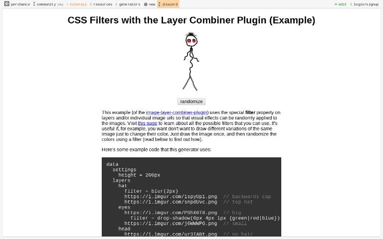 CSS Filters with the Layer Combiner Plugin (Example)