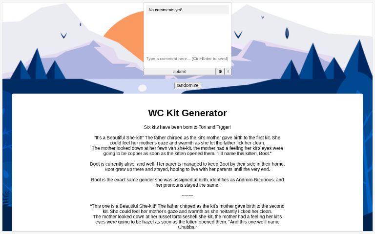 WC Kit Generator