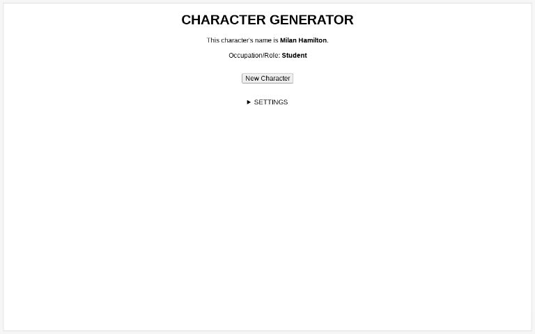 CHARACTER GENERATOR