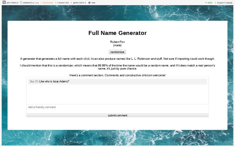 Name Generator Full Name