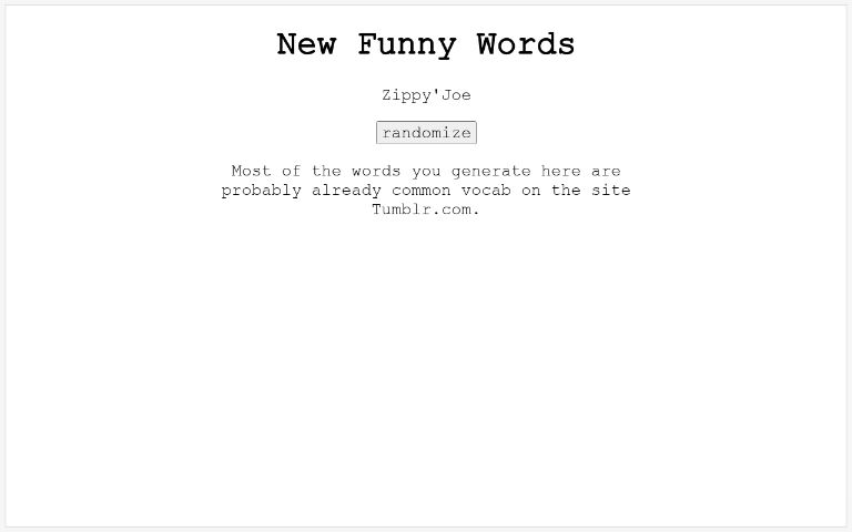 new-funny-words-perchance-generator