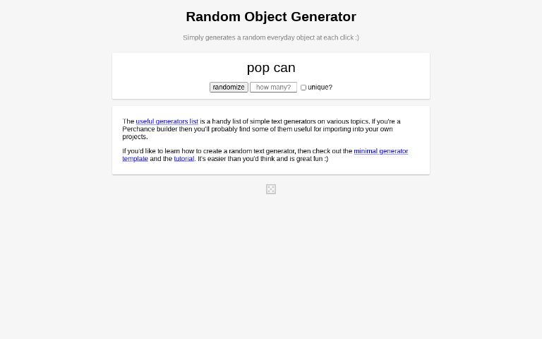 Random Object Generator