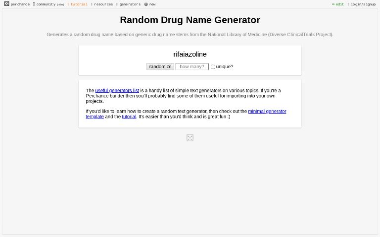 random-drug-name-generator