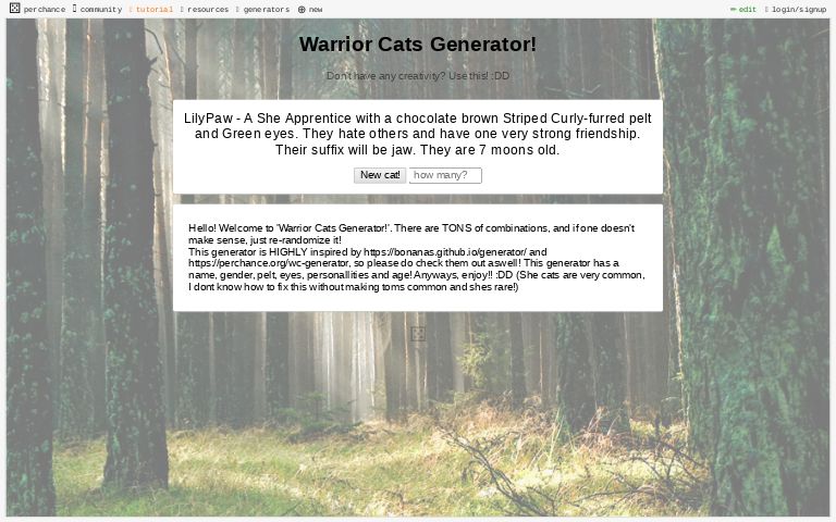 warrior-cats-generator