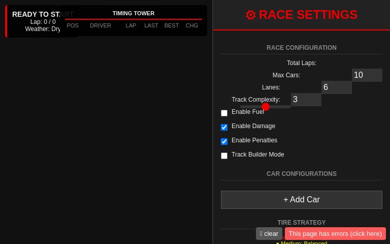 ⚙ RACE SETTINGS ― Perchance Generator