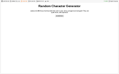 Random Character Generator