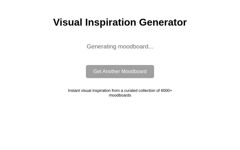 Visual Inspiration Generator