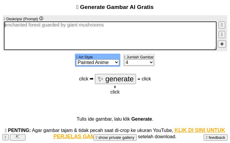 Generate Gambar Ai Gratis
