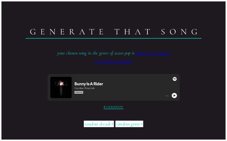 generate-that-song