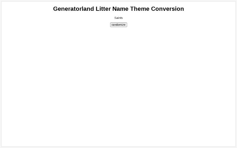 litter theme generator