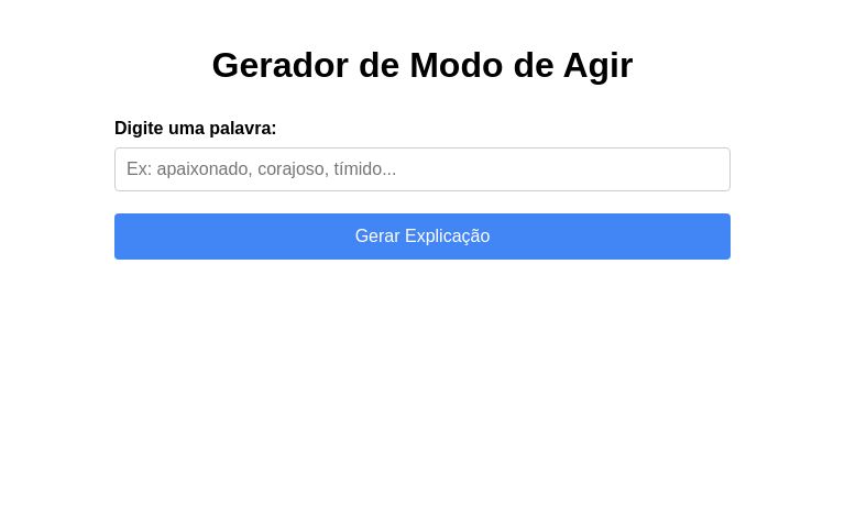 Gerador de Modo de Agir ― Perchance Generator