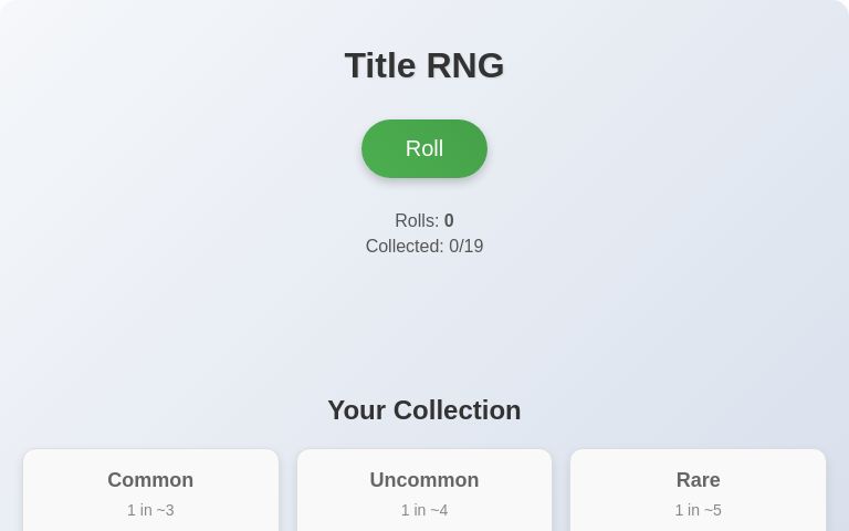 Create a Random Generator