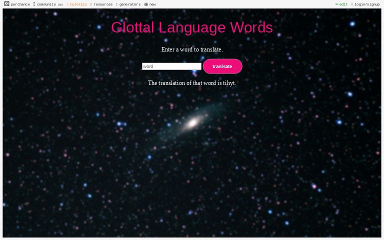 glottal-language-words-perchance-generator