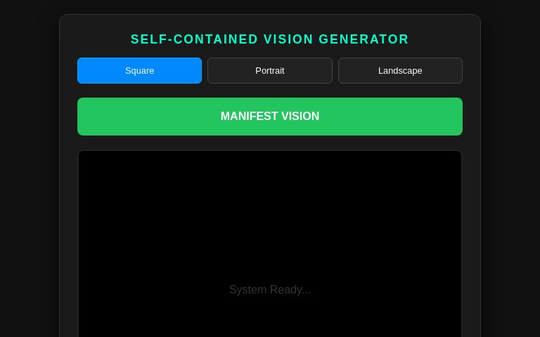 Self-Contained Vision Generator