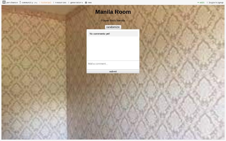 Manila Room ― Perchance Generator