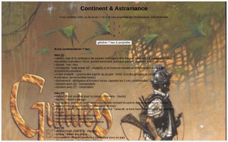 Continent & Astramance ― Perchance Generator