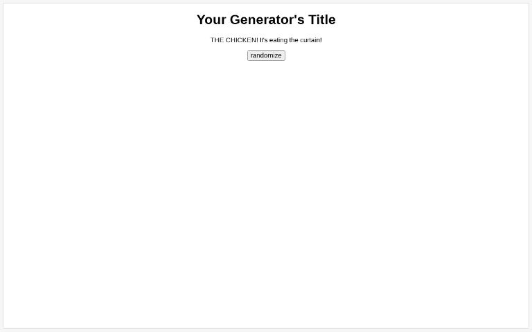 minimal-perchance-generator