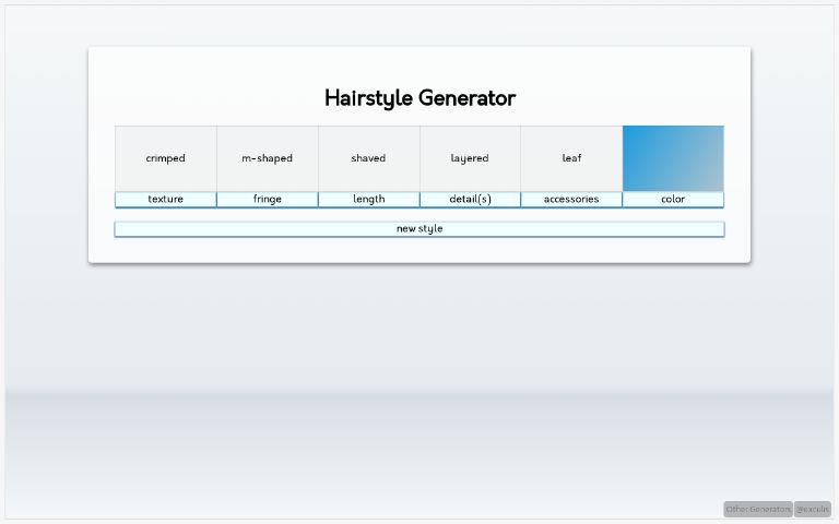 Hairstyle Generator