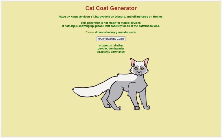 Shimmer's Cat Creator! ~