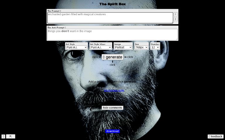 The Spirit Box Perchance Generator