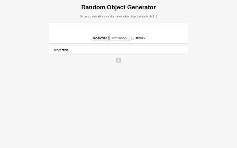 Random Object Generator