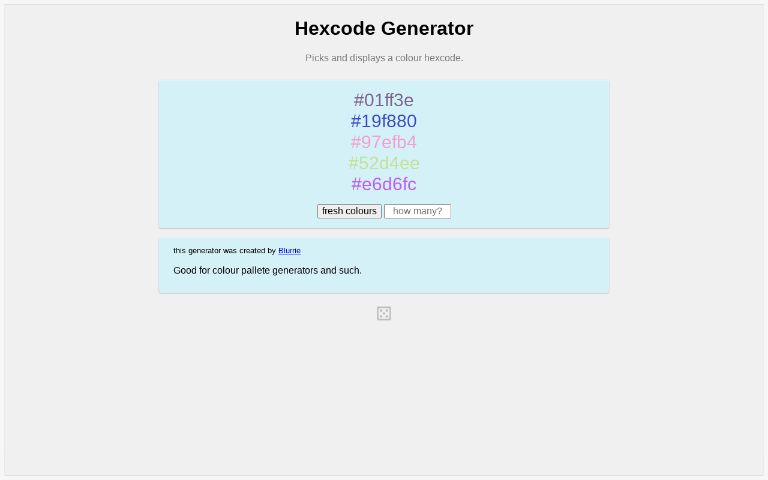 Hexcode Generator