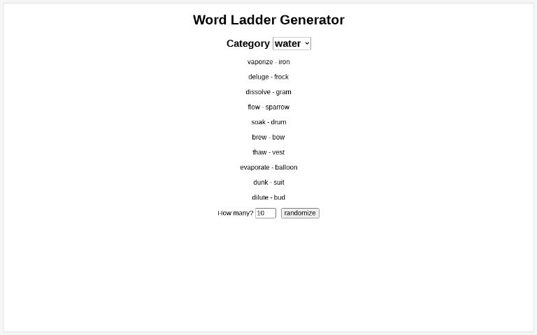 word-ladder-generator