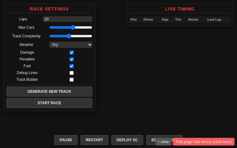 Race Settings ― Perchance Generator