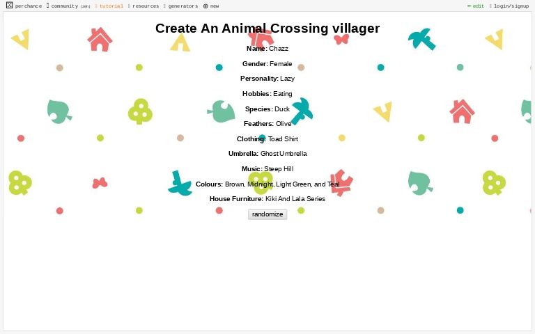 create-an-animal-crossing-villager-perchance-generator