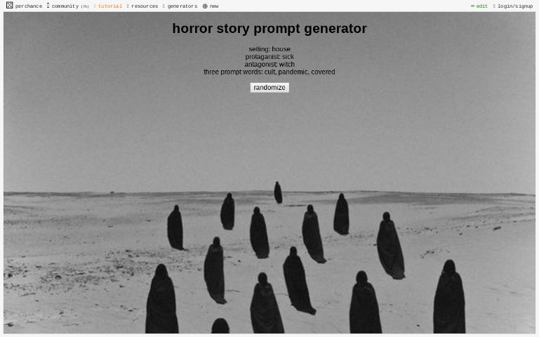 Horror Short Story Prompt Generator