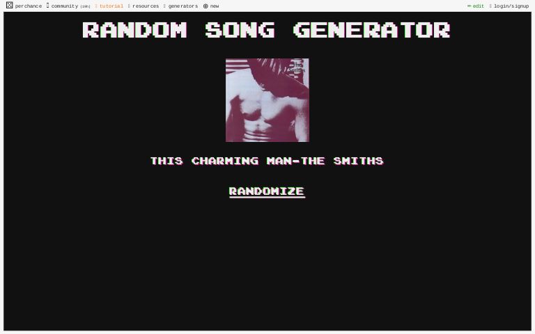 Random song generator