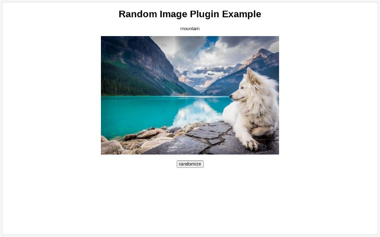 Random Image Plugin Example