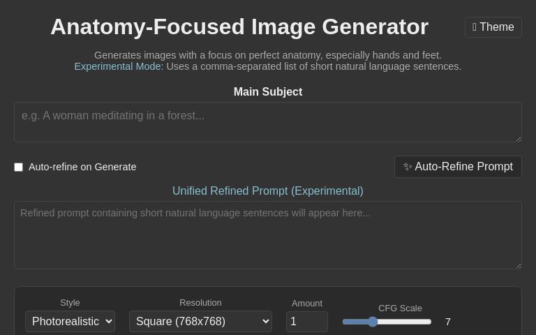 Anatomy-Focused Image Generator