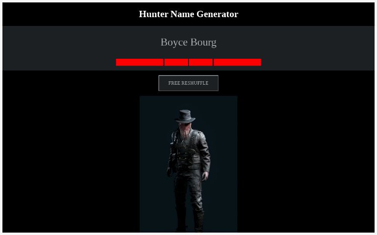 hunter-name-generator