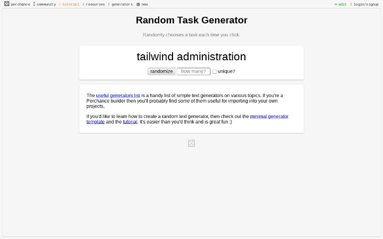 random task assignment generator