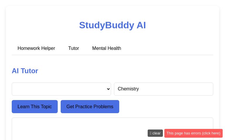 StudyBuddy AI ― Perchance Generator