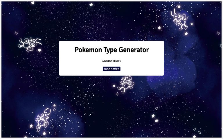 Pokemon Type Generator