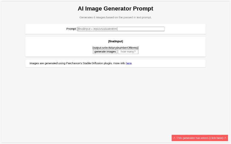 AI Image Generator Prompt